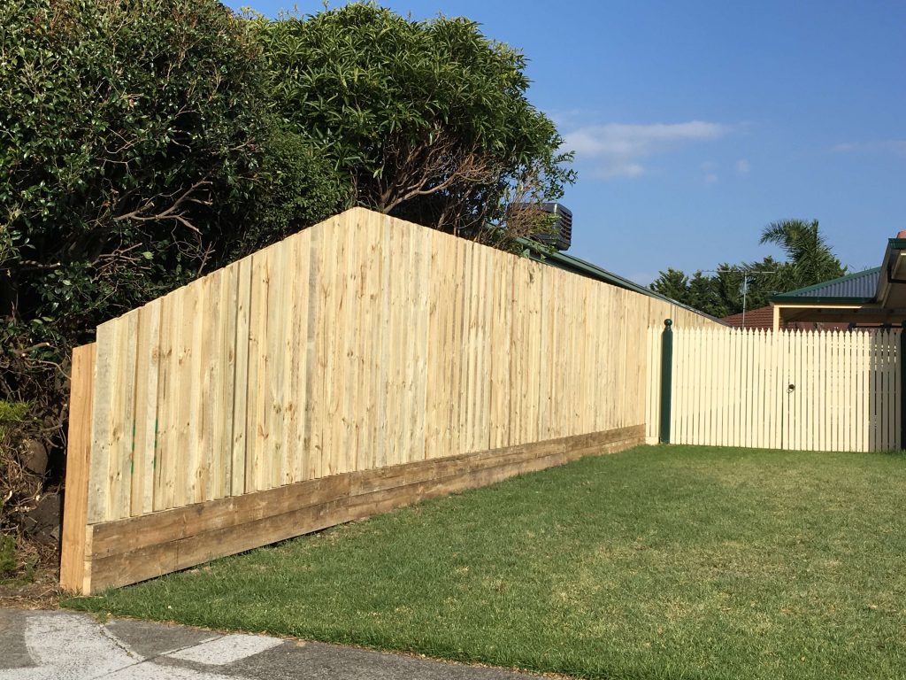 Treated Pine Paling with double 150/38 Plinth