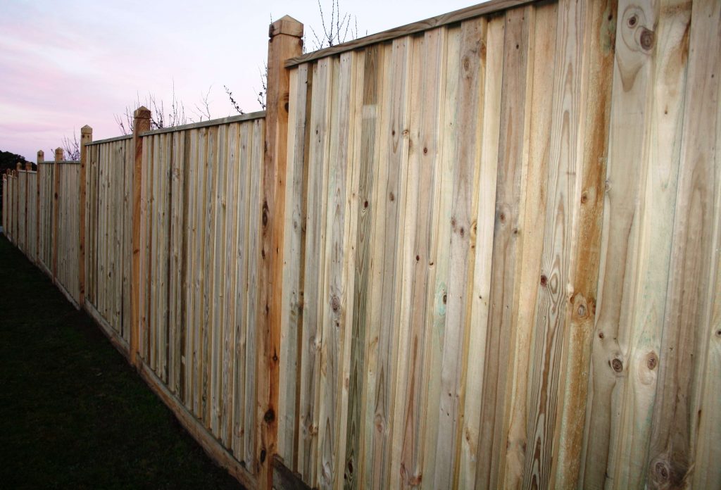Treated Pine Paling and Capping using 125/125 Cypress Posts