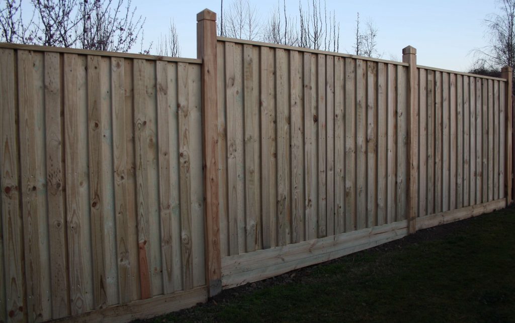 Treated Pine Paling and Capping using 125/125 Cypress Posts